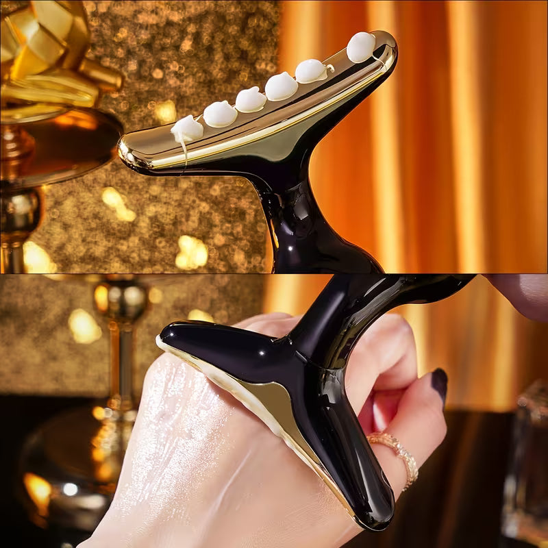 Vibrating Facial Massage Device with 3 Interchangeable Heads