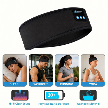 XMSJ Wireless Sleep Headphones & Eye Mask Combo