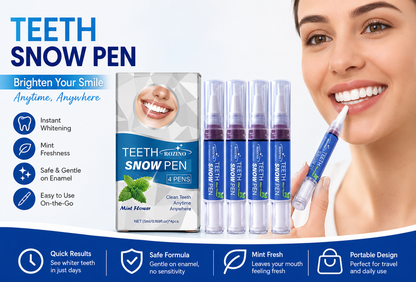 4-Piece Tooth Whitening Pen Set — Mint Flavour